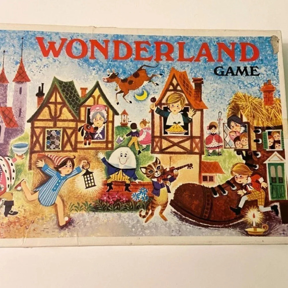 Rare Vintage 1969 Wonderland Nursery  Rhyme Characters Board Game Never Played - Picture 2 of 11